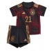 Tyskland Ilkay Gundogan #21 kläder Barn VM 2022 Bortatröja Kortärmad (+ korta byxor)